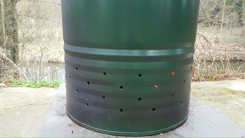 200 Liter Metallfass Metalltonne Tonne Brenntonne Feuertonne Blechfass Ghetto, Rund