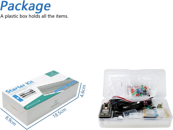 FREENOVE Basic Starter Kit for ESP32-S3-WROOM (Included) (Compatible with Arduino IDE), Onboard Came
