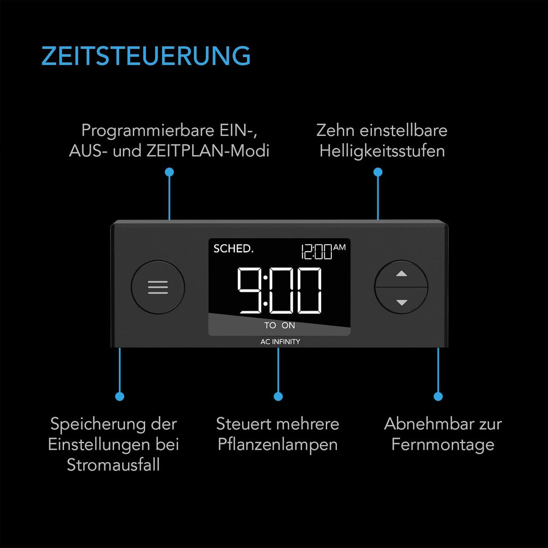 AC Infinity Feuchtigkeitskuppel, Keimset mit grosser glänzender Oberfläche, transparenter Kuppel, St