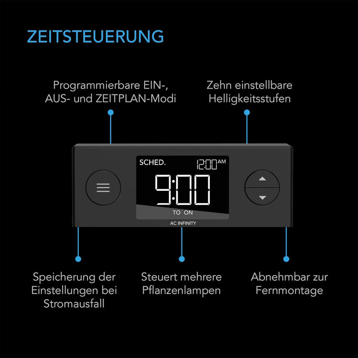 AC Infinity Feuchtigkeitskuppel, Keimset mit grosser glänzender Oberfläche, transparenter Kuppel, St
