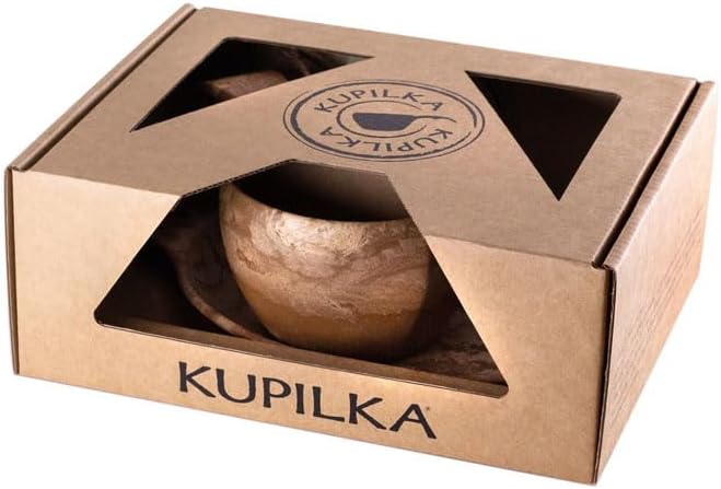 Kupilka Geschenkset mit Tasse, Platte und Löffel Braun Einheitsgrösse, Braun Einheitsgrösse