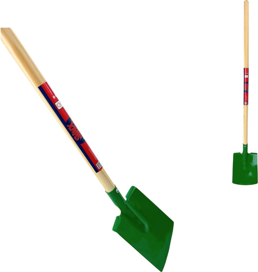 Kinderspaten mit Tritthocker Grün Gesamtlänge 73cm