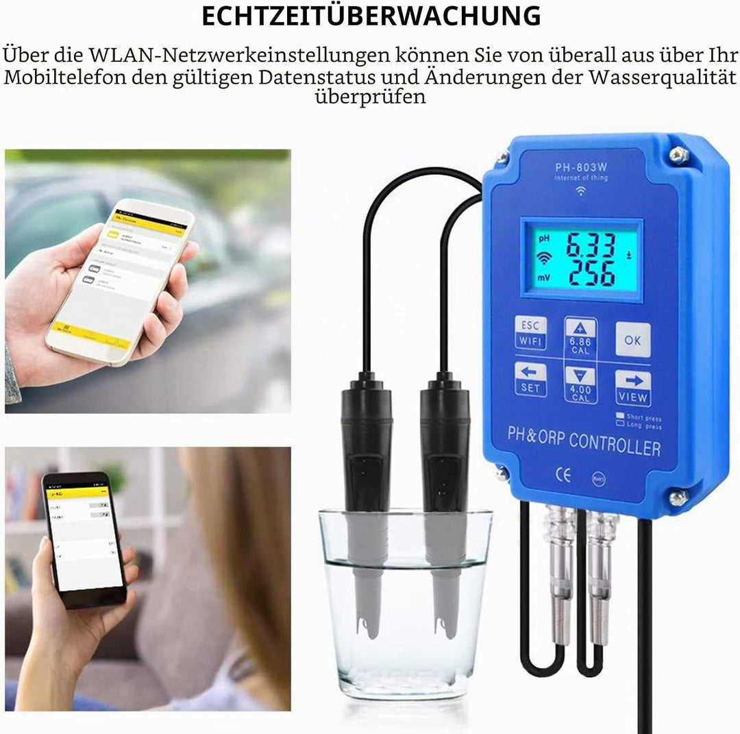 Redox Controller PH803W für Wassertests mit mehreren Parametern zur Langzeitüberwachung der Wasserqu