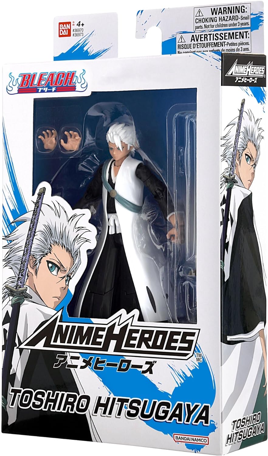 BANDAI – Anime Heroes - Bleach - Anime Heroes Figur 17 cm - Hitsugaya Toshiro - 36973, Hitsugaya Tos