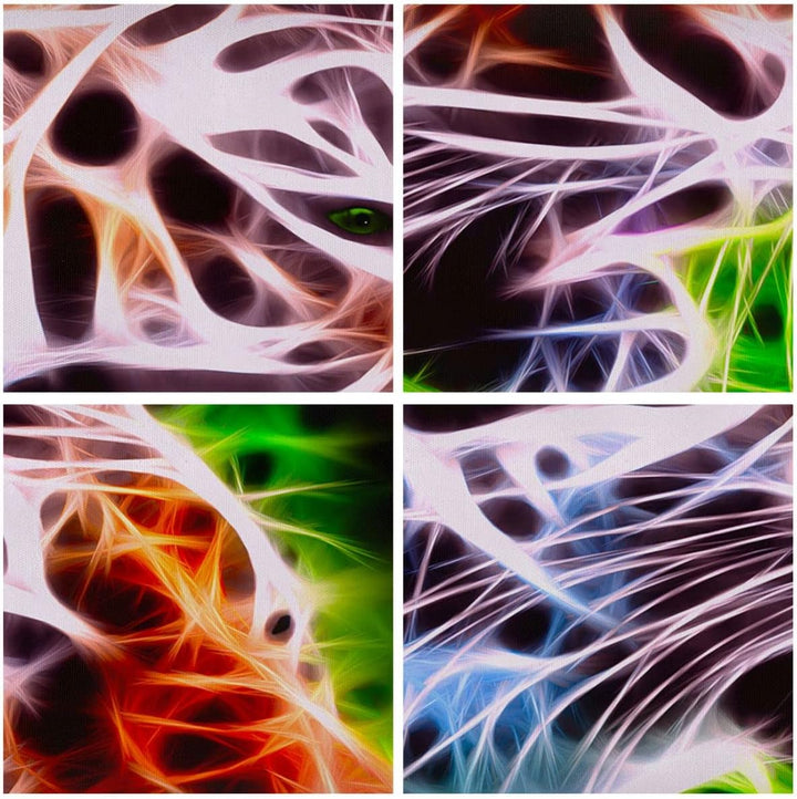 Bilder auf Leinwand Afrika aggression tiere tiger Leinwandbild 70x50cm Wandbilder Dekoration Wohnzim