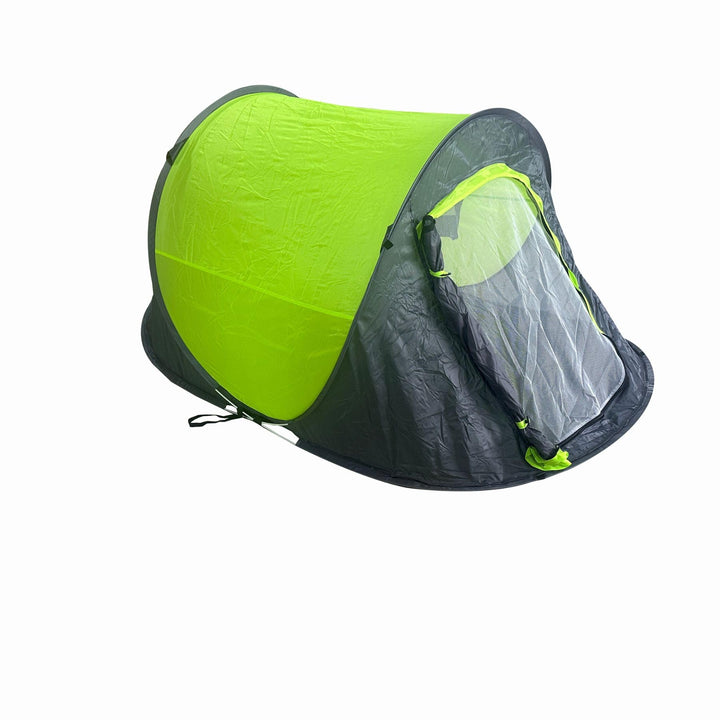 Pop Up Wurfzelt für 2 Personen blau grün Outdoor Campingzelt Trekking Festival, Grün