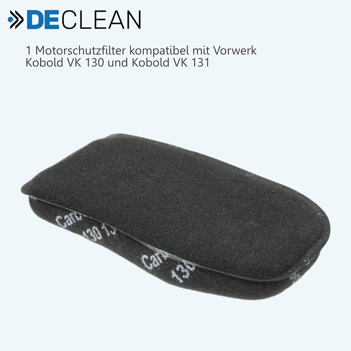 DeClean 1 x HEPA-Filter, 1 x Aktiv-Geruchsfilter Motorfilter 1 Set Bürsten rot/weiss kompatibel mit