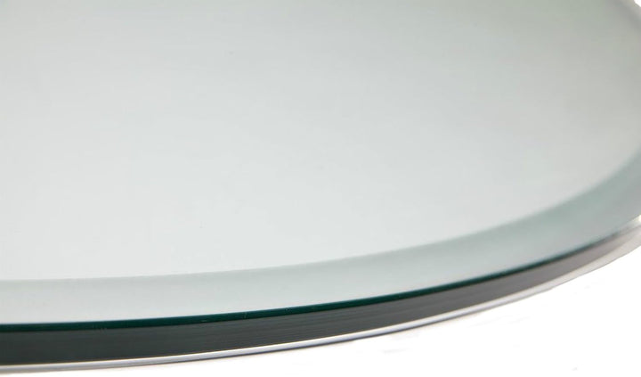 Euro Tische Glasplatte für Kaminofen rund - Glasscheibe mit 6mm ESG Sicherheitsglas - perfekt geeign