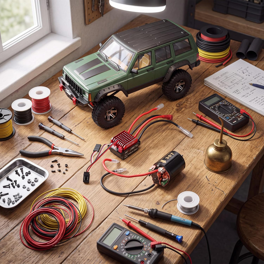 1/10 RC Motor ESC, 540 Brushed Motor 35T 45T 55T mit 360A ESC Combo, 1/10 Elektro RC High Speed Co