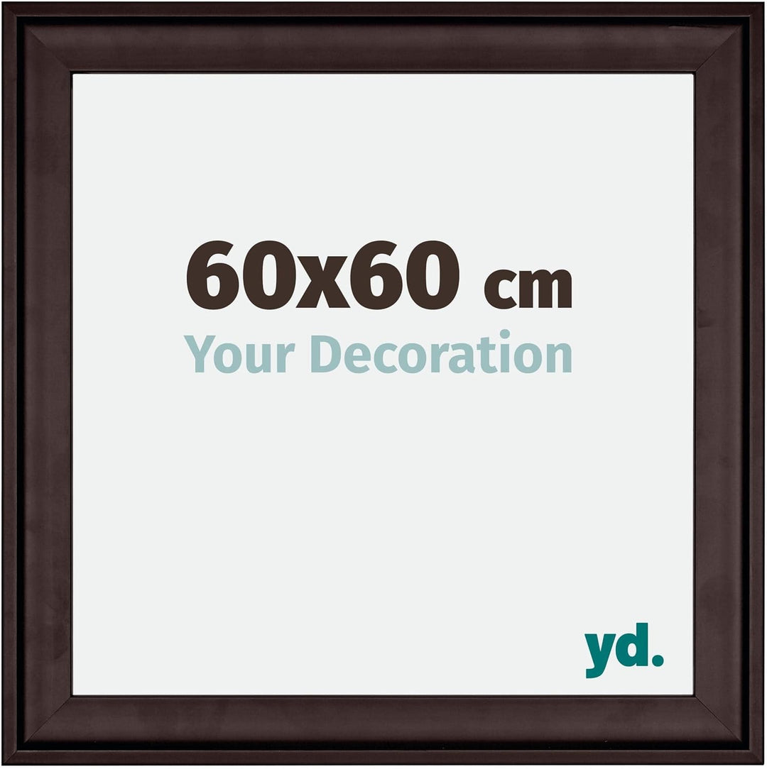 yd. Your Decoration - Bilderrahmen 60x60 cm - Bilderrahmen aus Holz mit Acrylglas - Antireflex - Aus