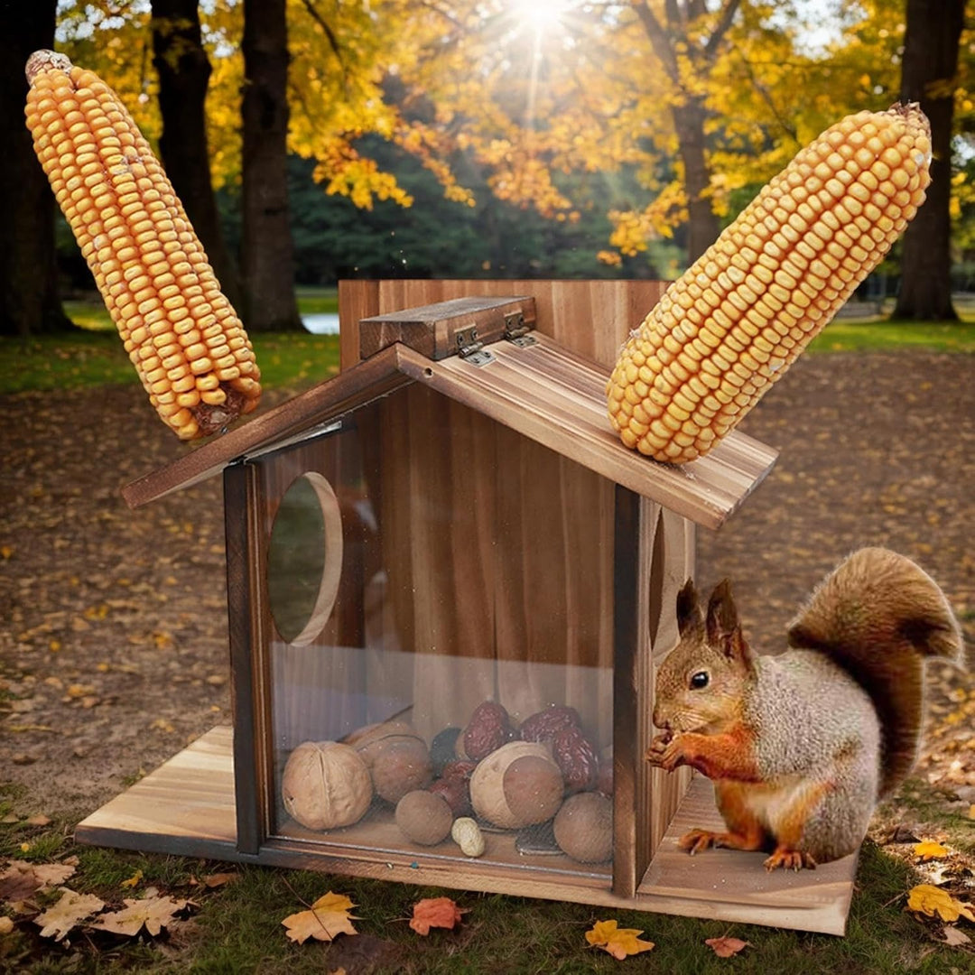 Eichhörnchen-Futterhaus, Eichhörnchen-Futterkasten | Futterhaus für Eichhörnchen aus,Grosse Futterbo