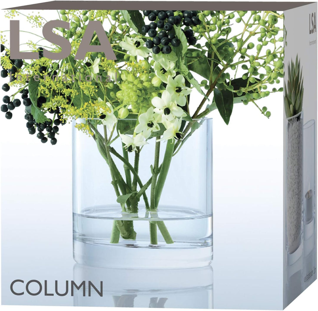 LSA Column Vase/Kerzenhalter H12 x Ø12cm Klar 12 x 12 x 12 cm, 12 x 12 x 12 cm
