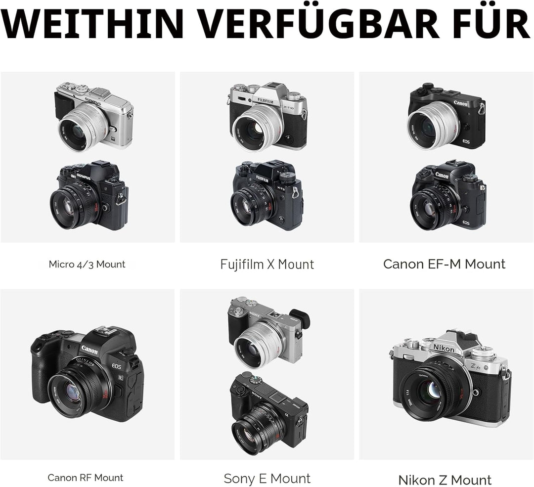7artisans 35mm F1.4 Mark II APS-C Manueller Fokus Festbrennweite Grosse Blende für Sony E-Mount spie
