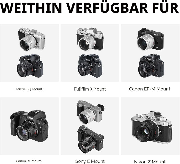 7artisans 35mm F1.4 Mark II APS-C Manueller Fokus Festbrennweite Grosse Blende für Sony E-Mount spie