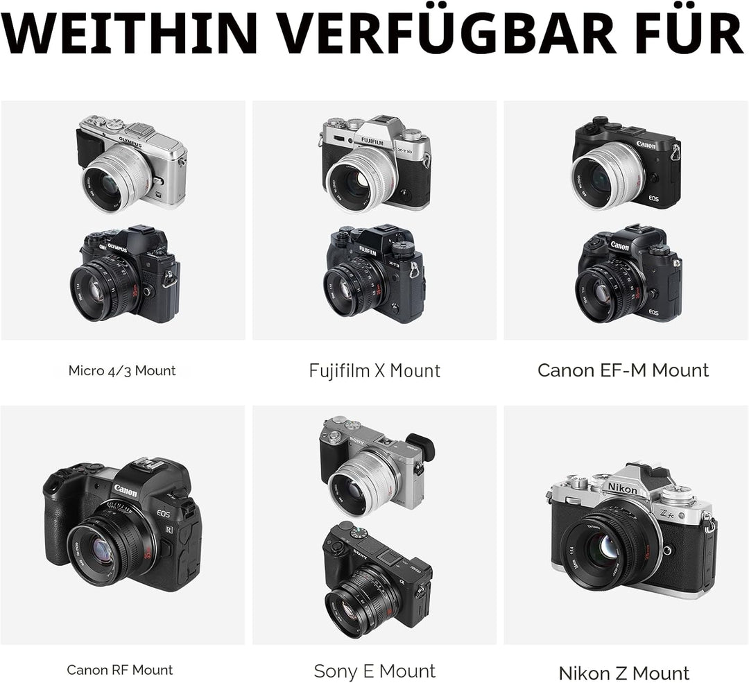 7artisans 35mm F1.4 Mark II APS-C Manueller Fokus Festbrennweite Grosse Blende für Sony E-Mount spie