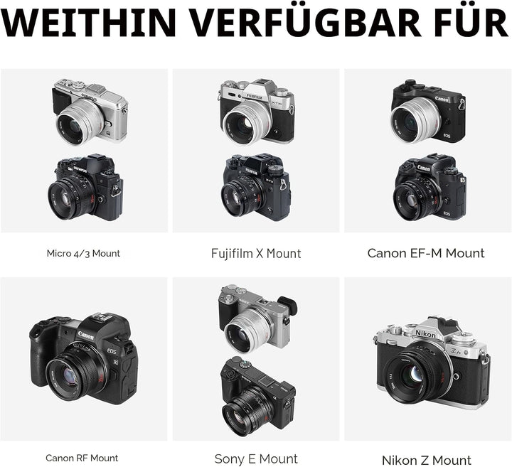 7artisans 35mm F1.4 Mark II APS-C Manueller Fokus Festbrennweite Grosse Blende für Sony E-Mount spie