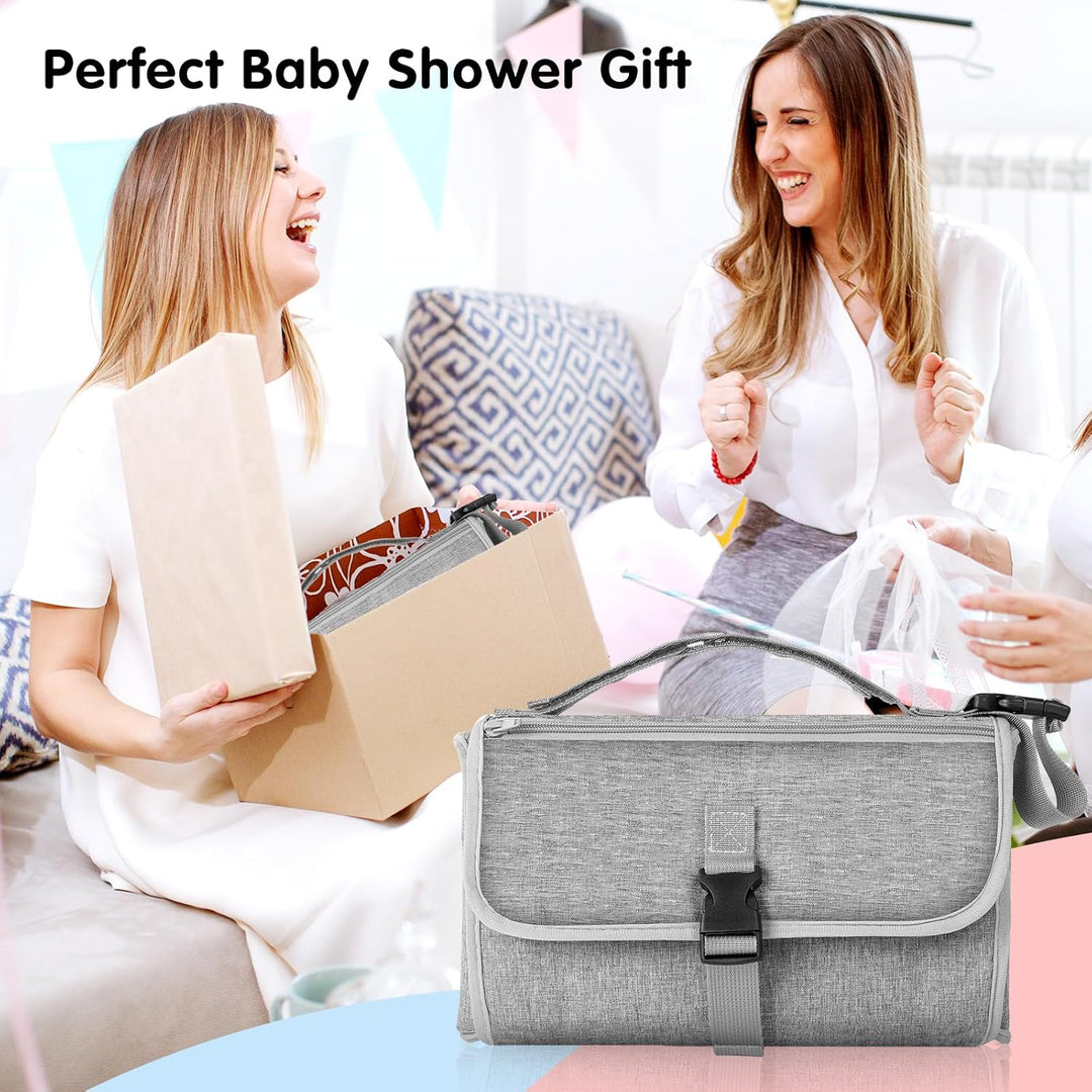 Romon Baby Windeltasche mit Wickelunterlage, Kompakte Windeltasche Wickelunterlage Unterwegs Portabl