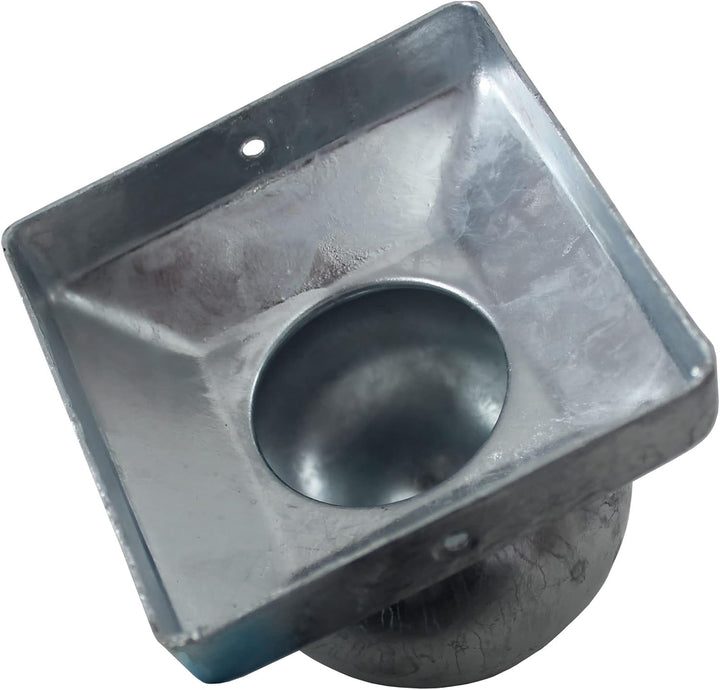 25x Pfostenkappe verzinkt Pyramide/Kugel (101 x 101 mm Kugel), 101 x 101 mm Kugel