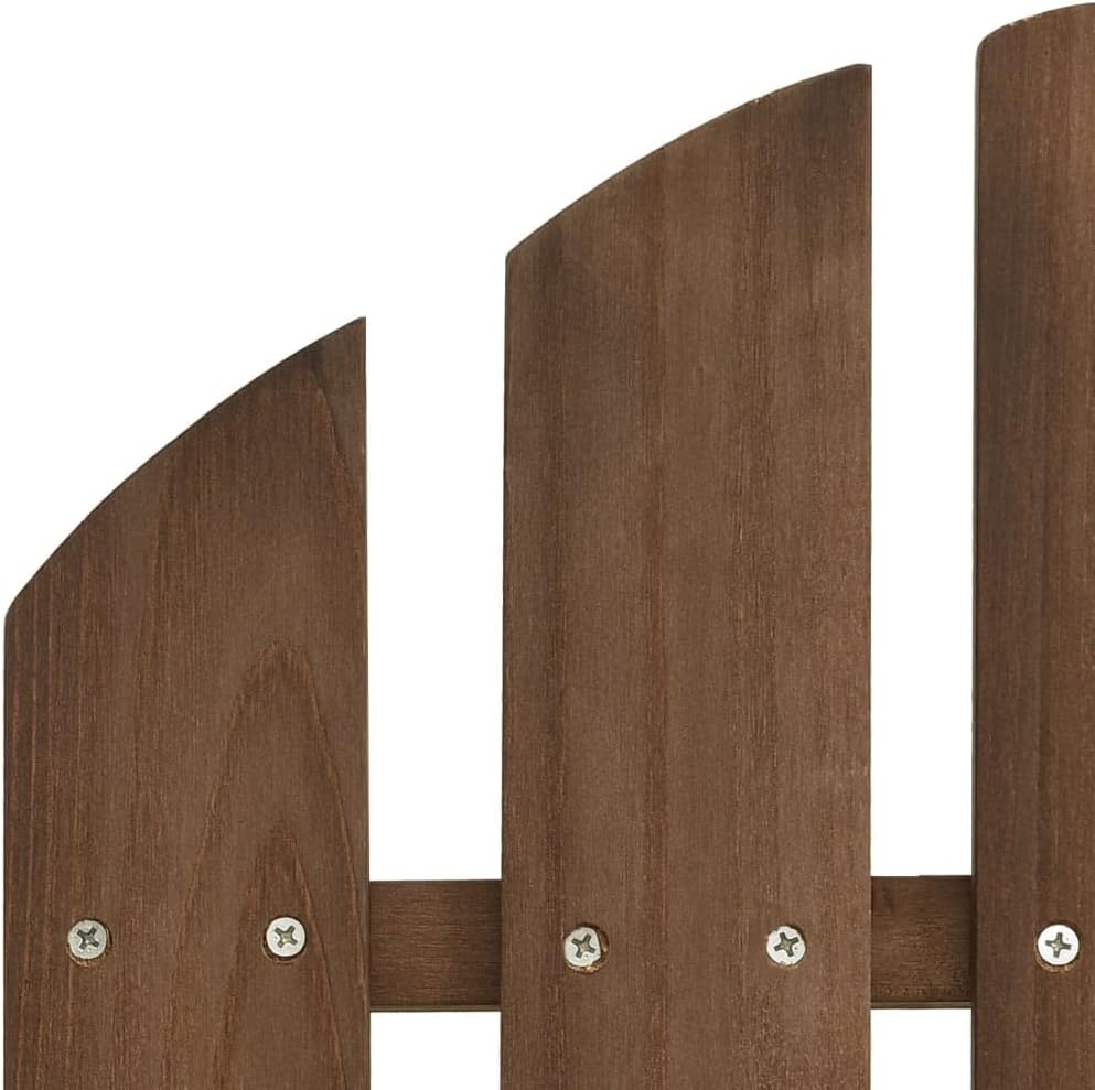 vidaXL Tannenholz Massiv Adirondack Gartenstuhl mit Fussstütze Tisch Deckchair Liegestuhl Gartenmöbe
