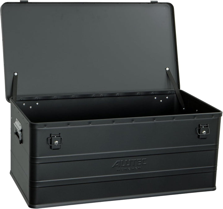 ALUTEC Aluminiumbox Classic 142 (Farbe Schwarz, Inhalt 142 ltr., Innenmasse (LxBxH) 870 X 460 X 355