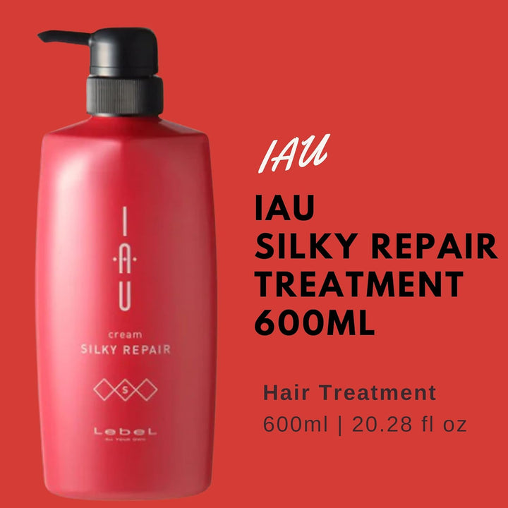 Lebel IAU Cream Silky Repair Hair Treatment - 600ml (Harajuku Culture Pack)
