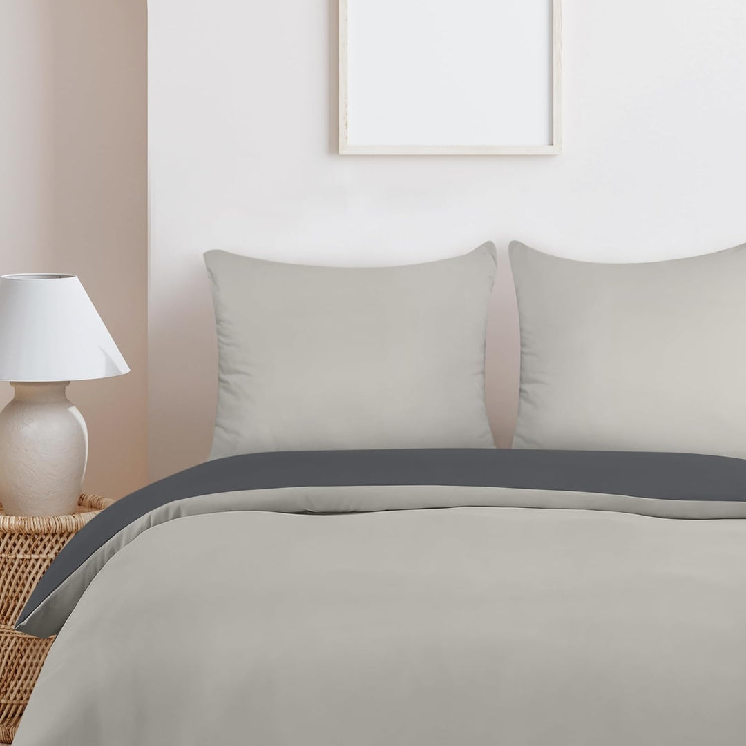 Utopia Bedding Bettwäsche 200x200 Set - Mikrofaser Bettbezug 200x200 cm + 2 Kissenbezüge 80x80 cm -
