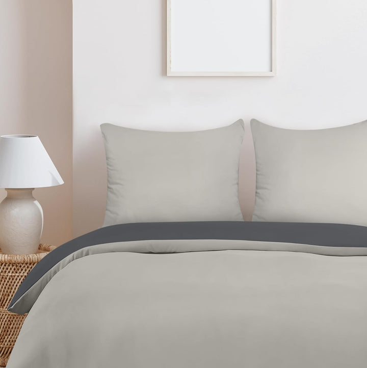 Utopia Bedding Bettwäsche 200x200 Set - Mikrofaser Bettbezug 200x200 cm + 2 Kissenbezüge 80x80 cm -