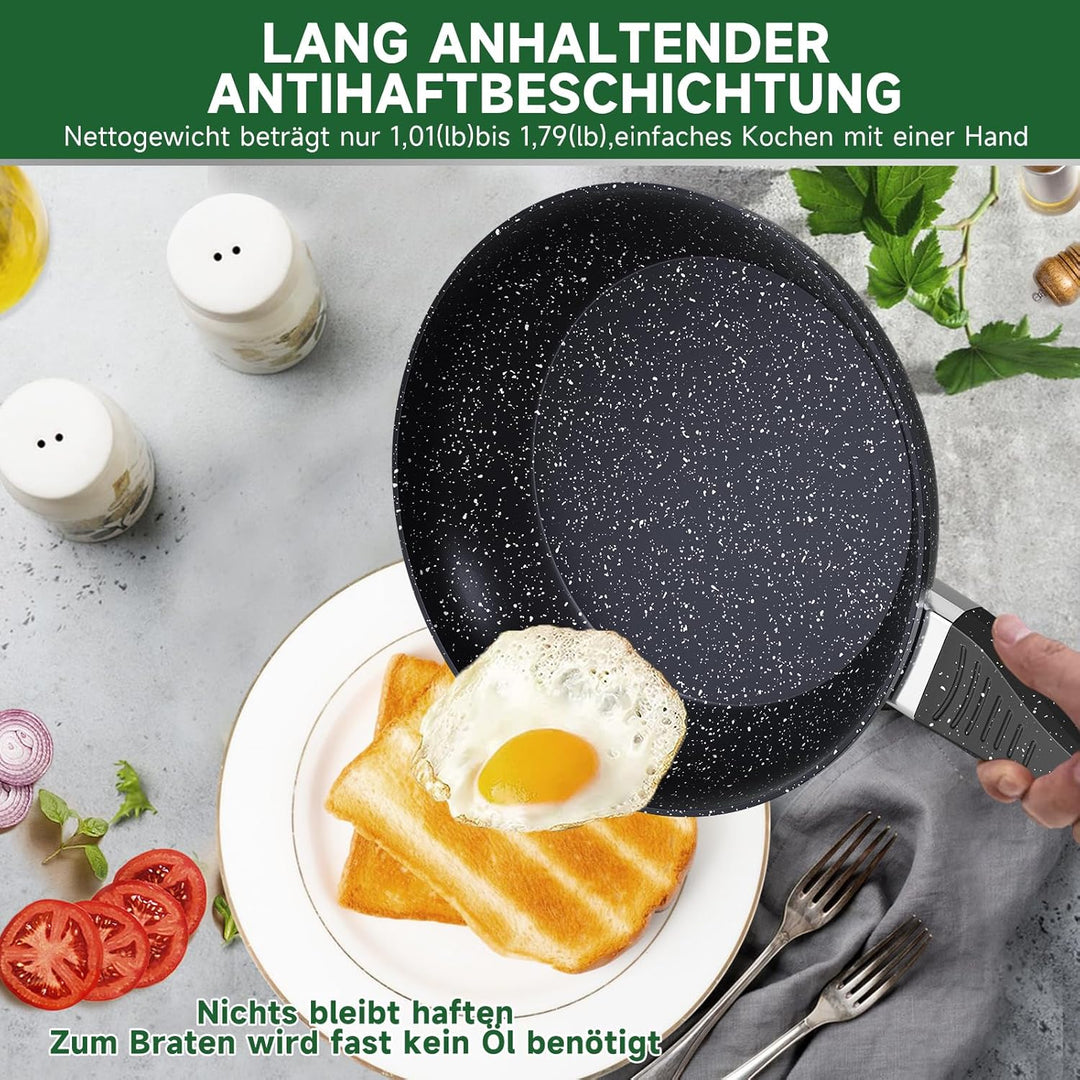 Scheffler Pfanne 20 cm, Bratpfanne,Pfanne Induktion,beschichtete Pfanne mit Antihaft-Beschichtung,ge