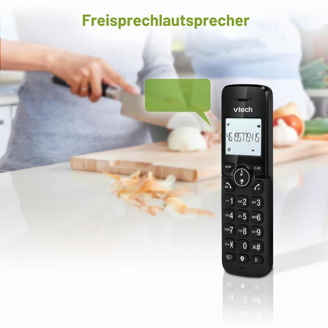 VTech CS2001 Home Duo Schnurloses Telefon, Festnetztelefon DECT Einfach zu bedienen Extra Laut Hören