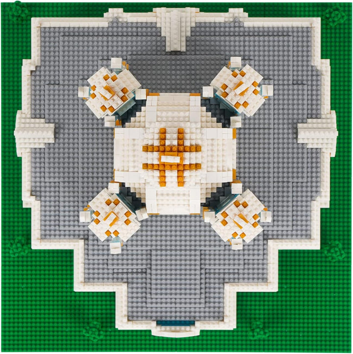 LULUFUN Smolny-Kathedrale-Baustein-Set, weltberühmtes Architektur-Modell-Spielzeug, Mini-Baustein-Ba