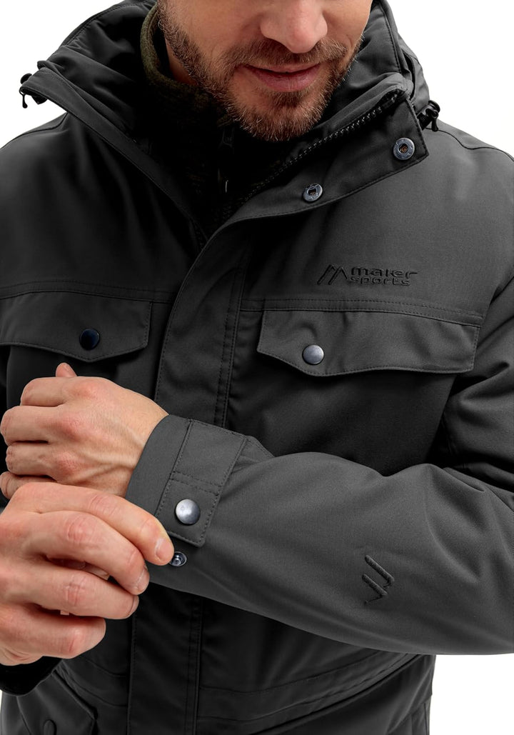 Maier Sports Herren Knuth Jacke 46 Schwarz, 46 Schwarz