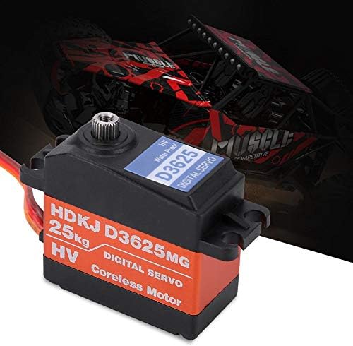 Drfeify RC Auto Servo, 25kg Servo Digital wasserdichte Metallgetriebe Modellbau Servo Playing Access