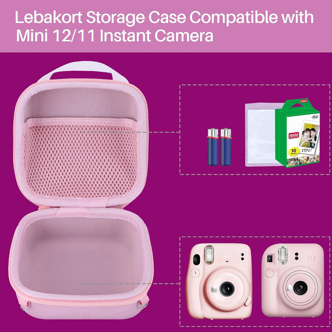Hart Schutz Hülle Etui Tasche für INSTAX Mini 12 Sofortbildkamera/INSTAX Mini 11 Sofortbildkamera (M