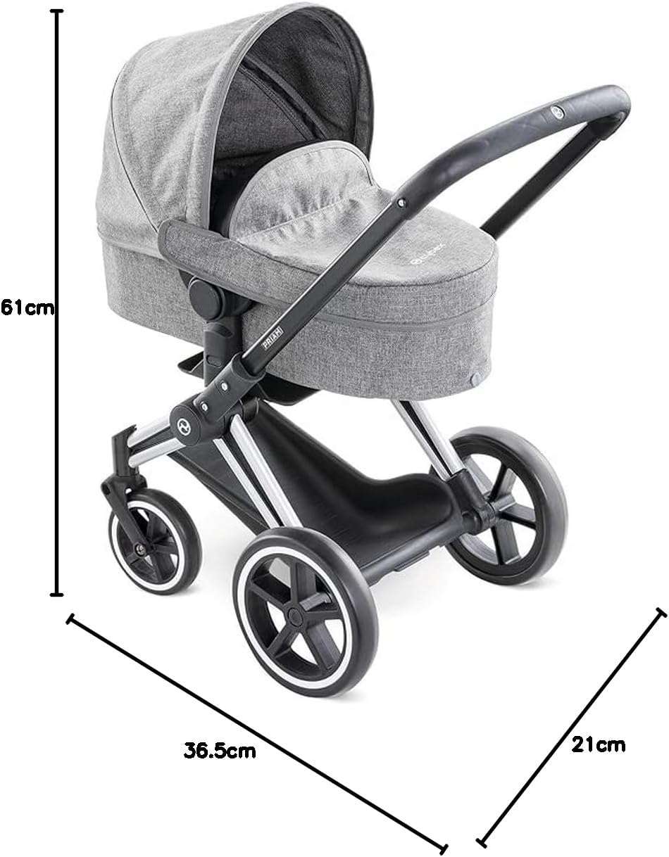 Corolle 9000140770 - Mon Grand Poupon Cybex Puppenwagen, für 36-42cm Puppen, Buggy, 3in1, faltbar, P