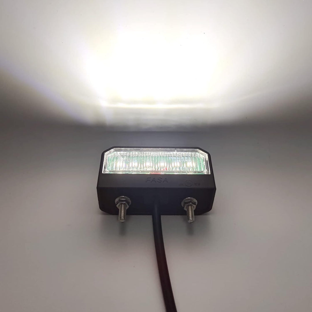 2 PCS PKW-Anhänger LED Kennzeichenbeleuchtung Weiss, Weiss KFZ Nummernschildbeleuchtung mit E-mark f