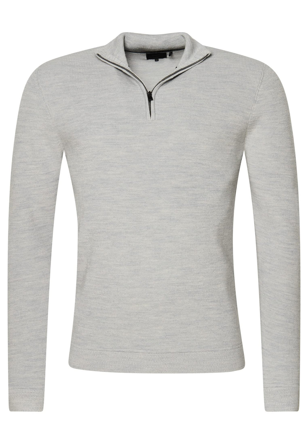 Superdry Herren Merino-Pullover mit halblangem Reissverschluss Mittel Meliert XL
