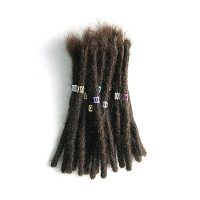 Echthaar Dreadlock Extensions 20 Stränge Handgemachte Crochet Echthaar Loc Extensions (8 Zoll, Breit
