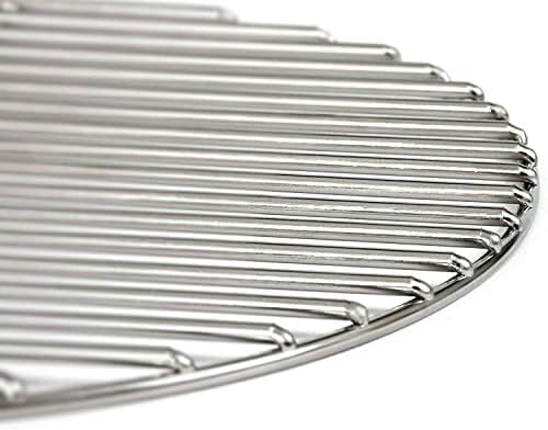 Grillrost Ø 30 cm aus Edelstahl rostfrei und elektropoliert 4mm für Grill rund, Kugelgrill, Feuersch