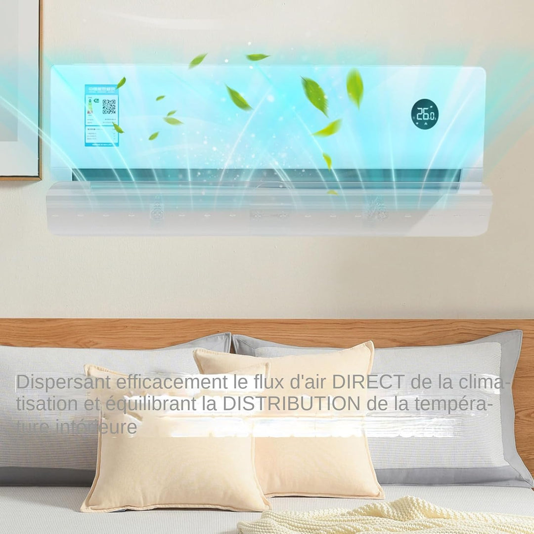 Klimaanlage Deflektor | Blasbarriere Split | Windschutz, einziehbar, Wandmontage, für Babyzimmer, Bü