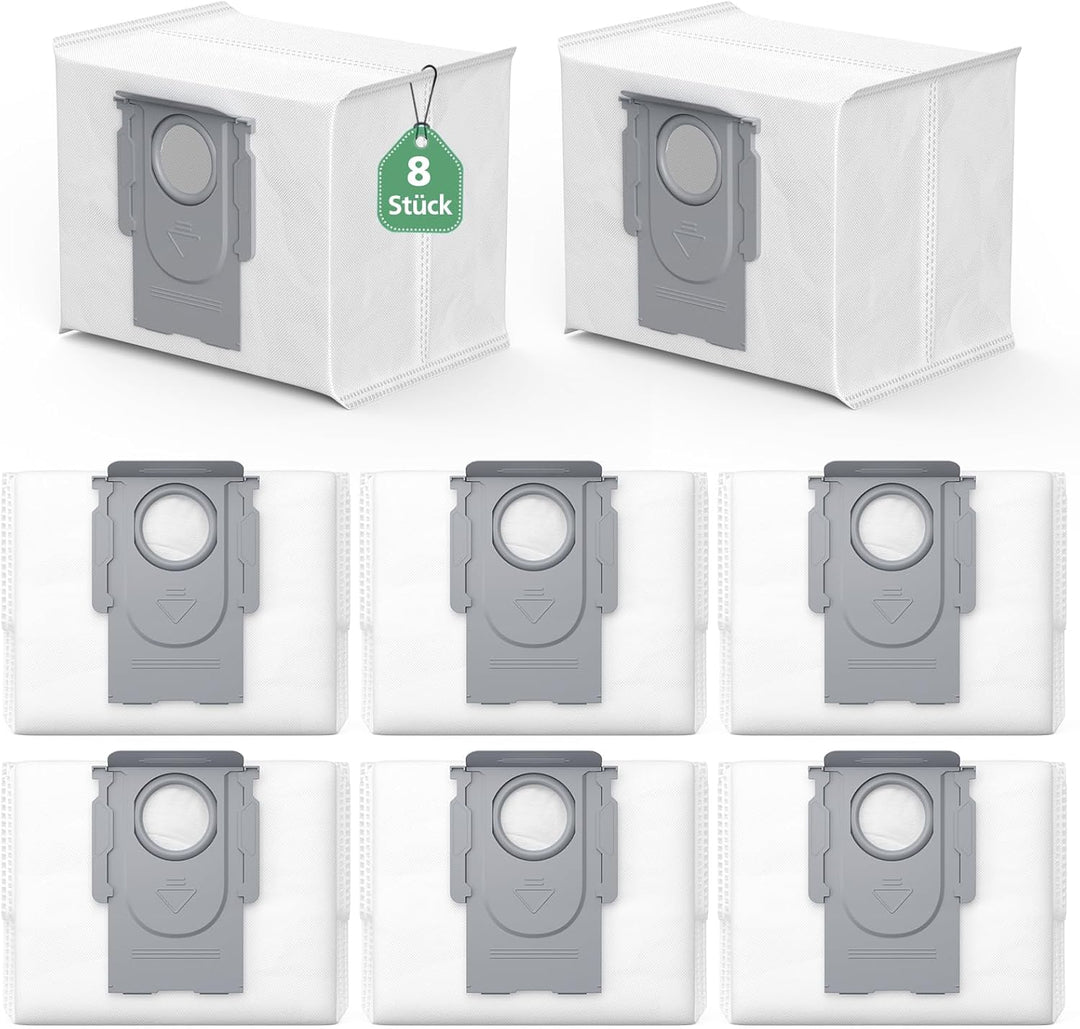 8 Pack S8+/Q7 Max+/Q8 Max+ Staubbeutel kompatibel mit Roborock S8 Pro Ultra /S7 MaxV Ultra /S7 Pro U