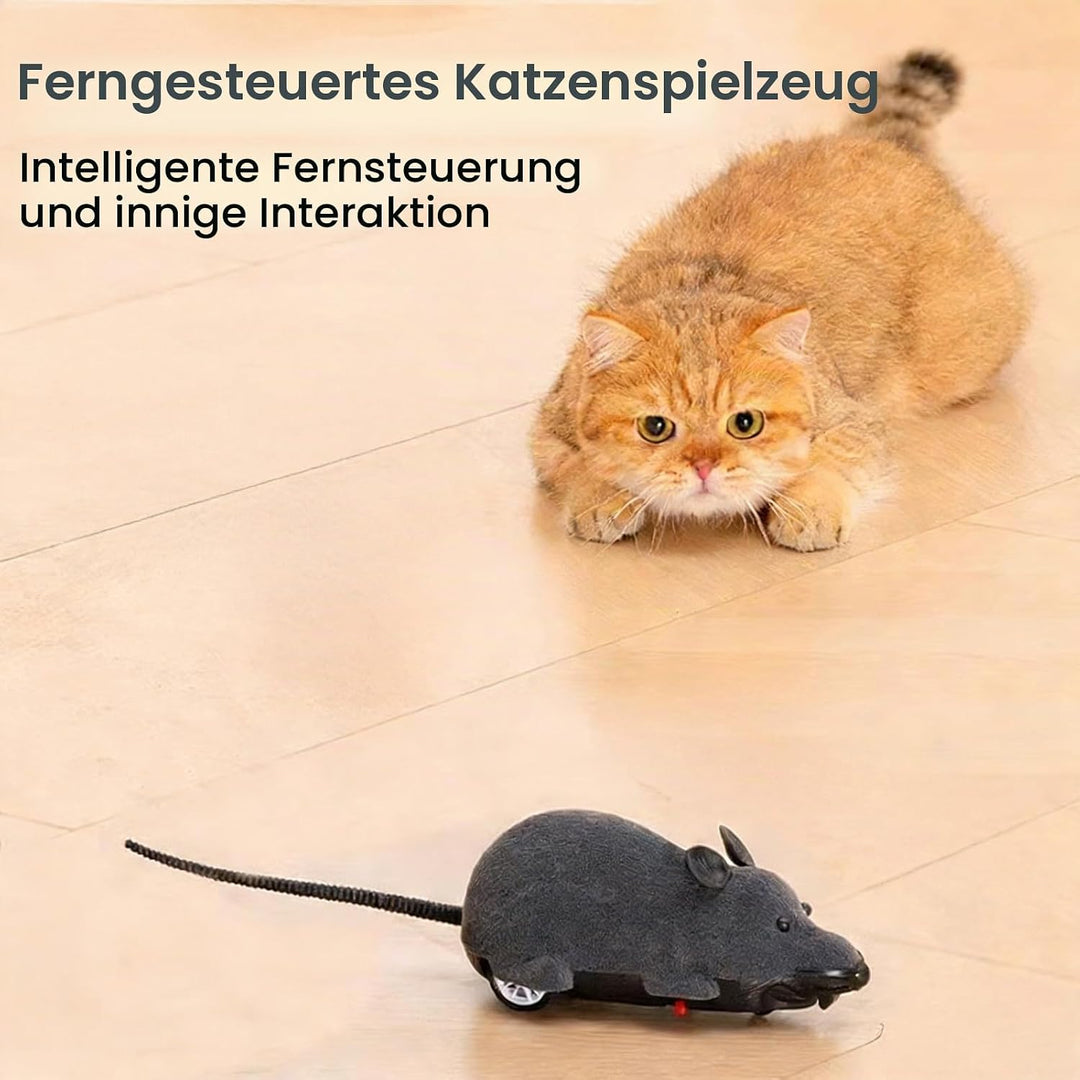 Katzenspielzeug Maus Elektrisch, Elektrisches Katzenspielzeug, Ferngesteuerte Maus für Katzen, Reali