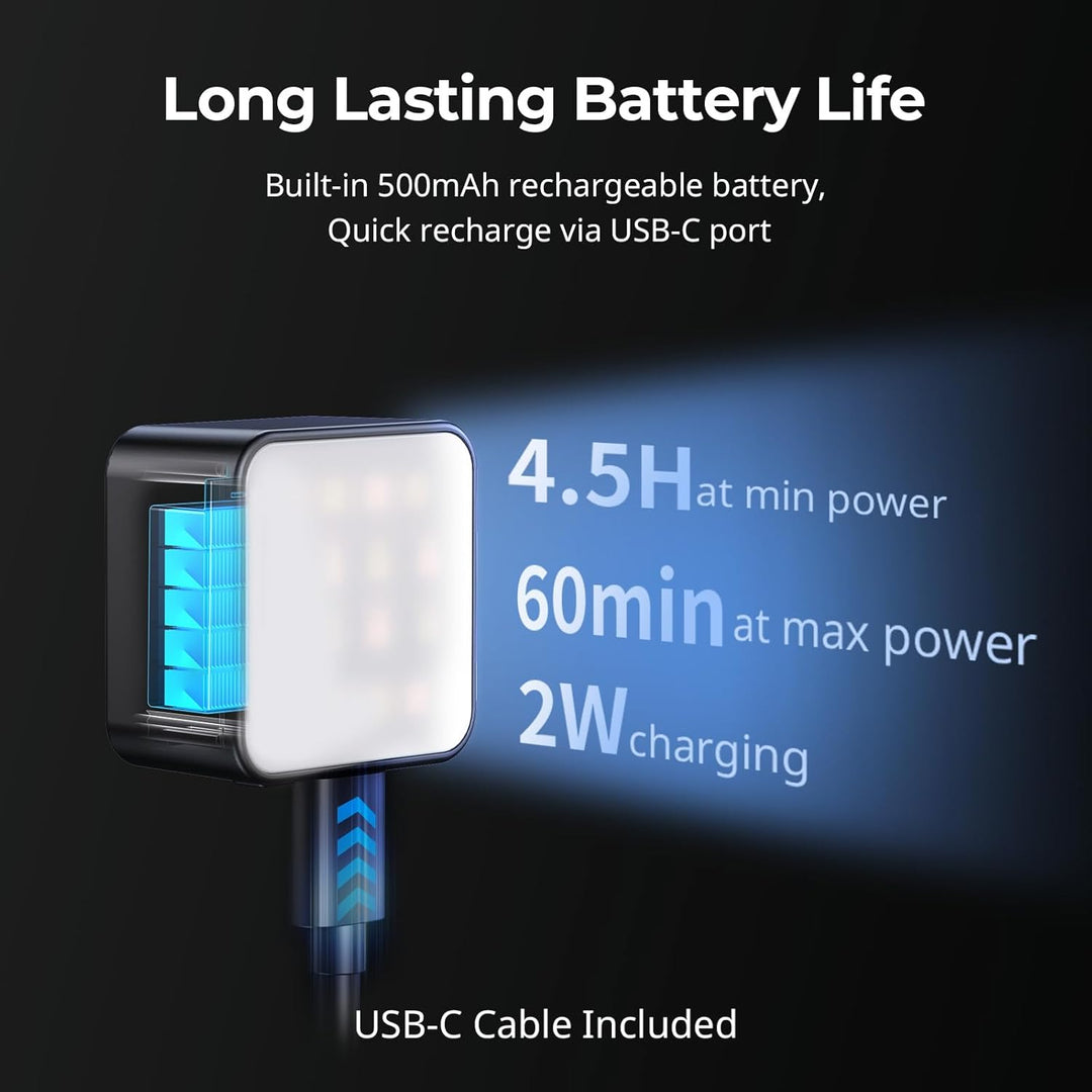 SMALLRIG Magnetische Mini-LED-Videoleuchte für Action-Kameras