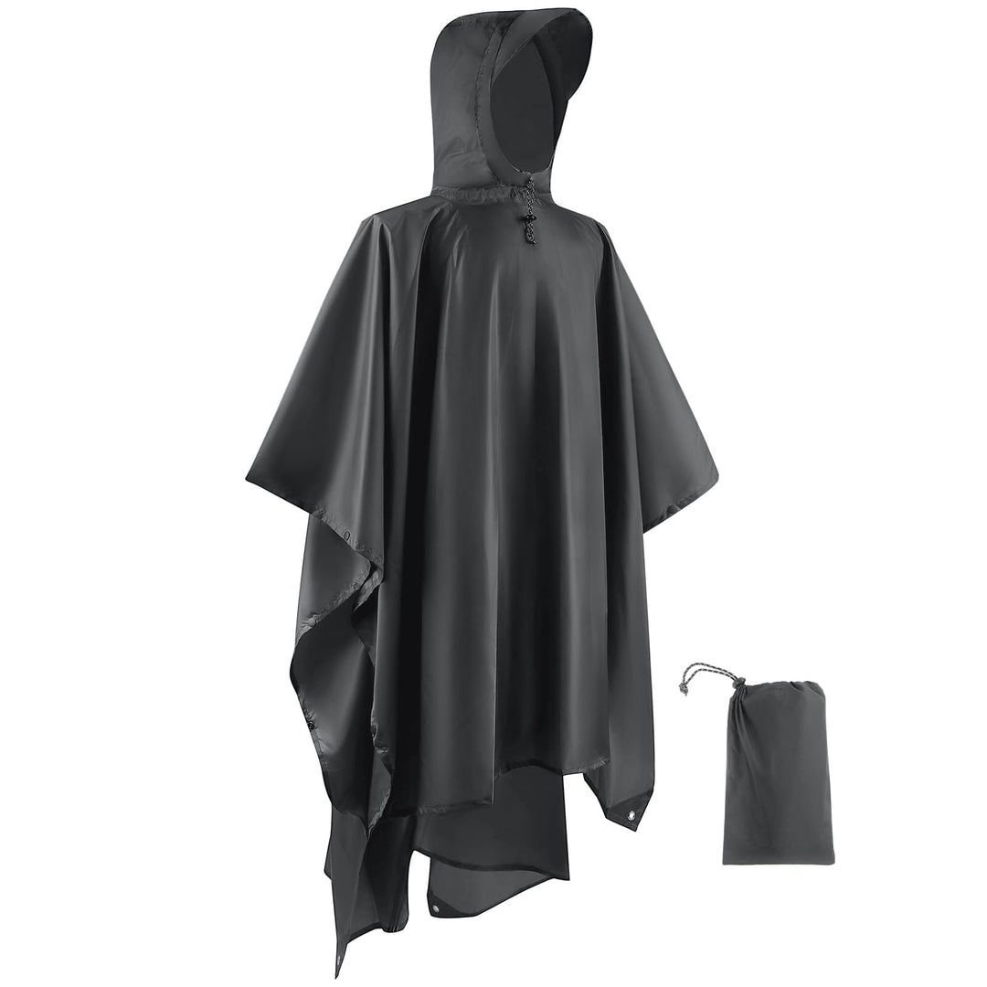 Opret Wasserdicht Regenponcho Damen Herren, Leicht Atmungsaktiv Regencape 3-in-1-Multifunktional Reg
