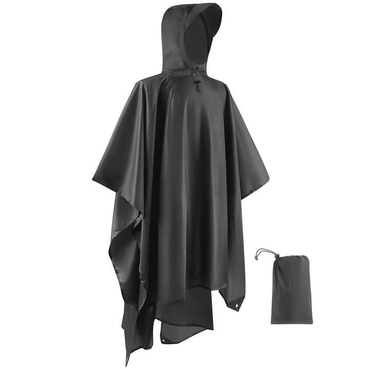 Opret Wasserdicht Regenponcho Damen Herren, Leicht Atmungsaktiv Regencape 3-in-1-Multifunktional Reg