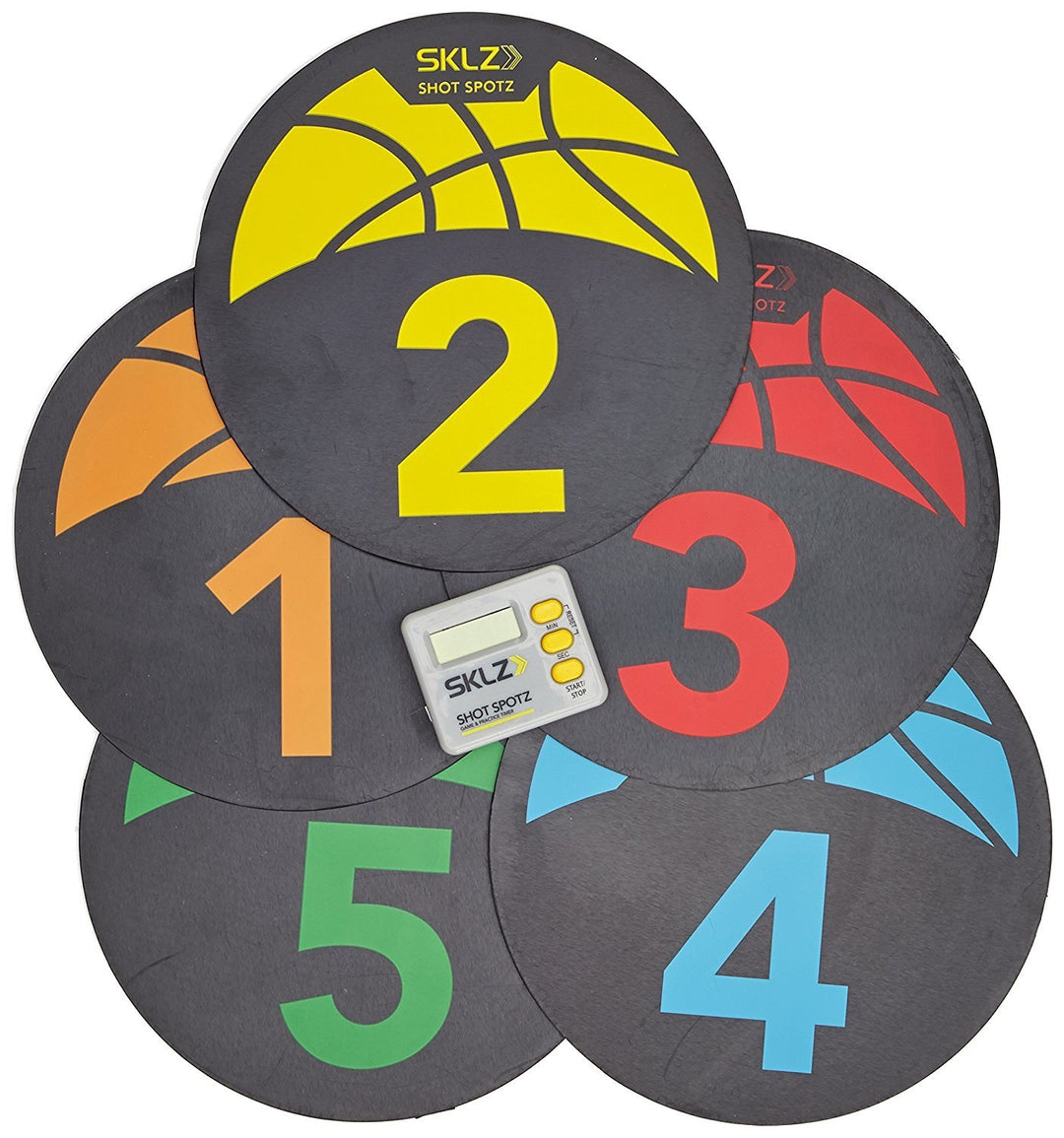 SKLZ Trainingsmarkierungen Shot Spotz Basketball Bodenmarkierungen, bunt, One Size