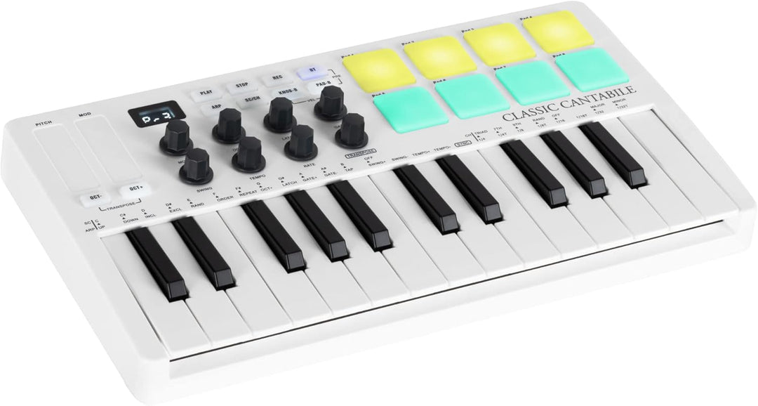 Classic Cantabile M25-AIR Wireless MIDI Controller Keyboard - Übertragung per Bluetooth - kompatibel