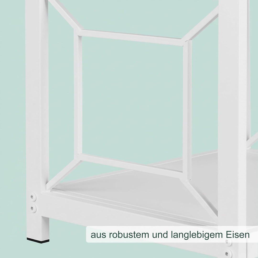 Relaxdays Kaminholzregal, Metall, modern, HBT: 36x43x35,5 cm, Brennholzregal für Feuerholz, Stapelho