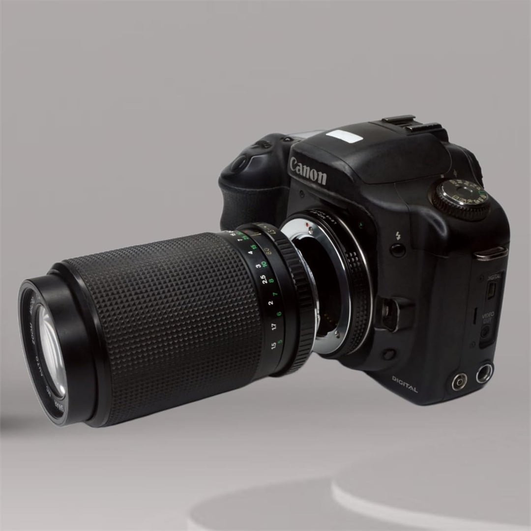 PHOLSY Objektivadapter Manueller Fokus Kompatibel mit Minolta Rokkor MD MC Mount Objektiv und Canon