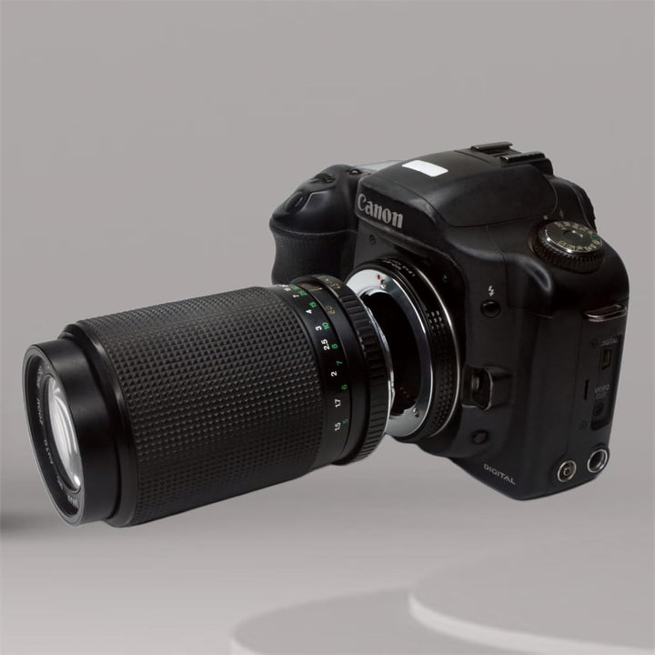 PHOLSY Objektivadapter Manueller Fokus Kompatibel mit Minolta Rokkor MD MC Mount Objektiv und Canon
