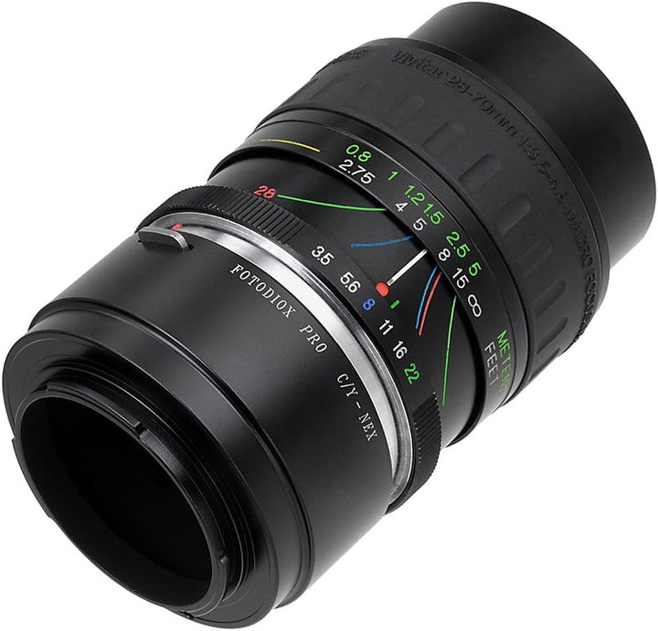 Fotodiox Pro Lens Mount Adapter Compatible with Contax/Yashica (CY) Lenses on Sony E-Mount Cameras C